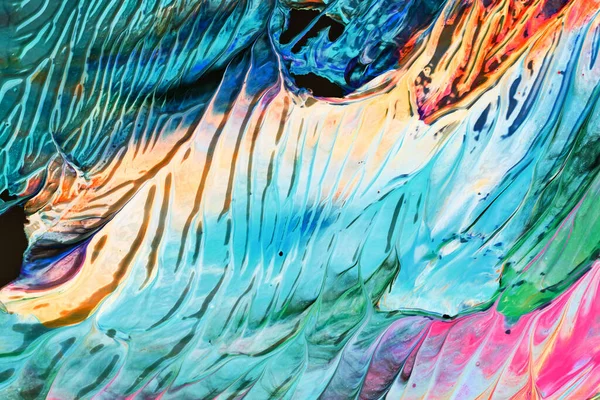 Fondo Abstracto Multicolor Colorido Patrón Manchas Manchas Tinta Acrílica Impresión — Foto de Stock