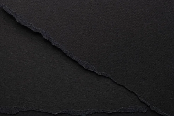 引き裂かれた端が付いている破れたペーパーの芸術のコラージュ スティッキーノート コレクション ブラックカラー ノートブックの数々 抽象的なバックグラウンド — ストック写真