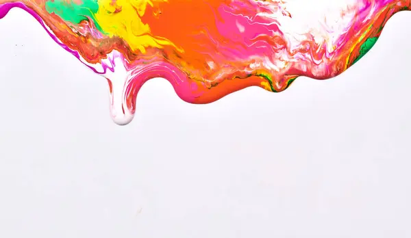 Wielokolorowe Abstrakcyjne Tło Kolorowe Plamy Tuszu Akrylowego Wzór Plamy Wydruk — Zdjęcie stockowe