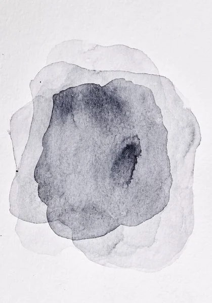 Αφηρημένο Φόντο Μελάνι Υδατογραφίας Πολύχρωμο Κολάζ Τέχνης Μαύροι Γκρίζοι Λεκέδες — Φωτογραφία Αρχείου