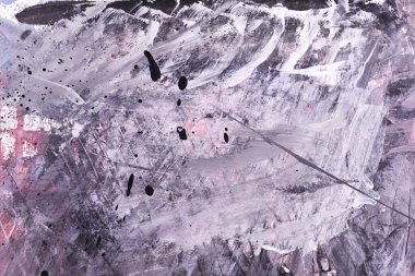 Çok renkli soyut arkaplan. Kaotik lekeler, lekeler ve fırça darbeleri akrilik boya. Suluboya mürekkep sanatı kolajı