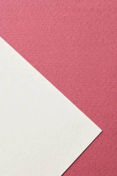 Kaba Kraft Kağıt Arka Plan Kağıt Doku Kırmızı Bordo Beyaz — Stok fotoğraf