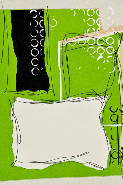 Abstrakt Bakgrund Mångfärgat Konstcollage Kreativ Mönster Design För Utskrift Inbjudningskort — Stockfoto