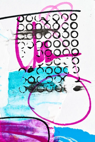 Abstrakter Hintergrund Mehrfarbige Kunstcollage Kreative Mustergestaltung Für Einladungskarten Postkarten Zeichenposter — Stockfoto