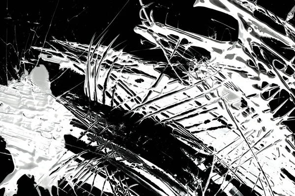 Черно Белый Абстрактный Фон Цветные Акриловые Чернила Пятна Рисунок Обои — стоковое фото