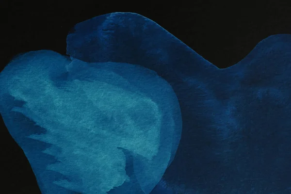 Черный Синий Абстрактный Фон Красочные Чернильные Пятна Пятна Печать Обоев — стоковое фото