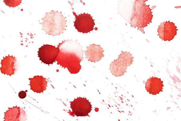 Abstrakter Roter Hintergrund Blut Oder Weinflecken Auf Weißem Papier — Stockfoto