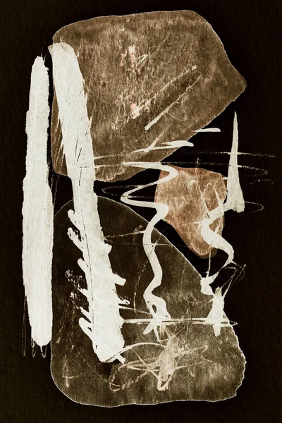 Černohnědé Abstraktní Pozadí Barevné Skvrny Inkoustu Tapety Kreativní Pozadí Chaotické — Stock fotografie