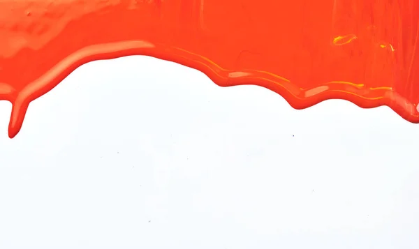Macchia Vernice Acrilica Pennellata Caotica Macchia Che Scorre Sfondo Carta — Foto Stock