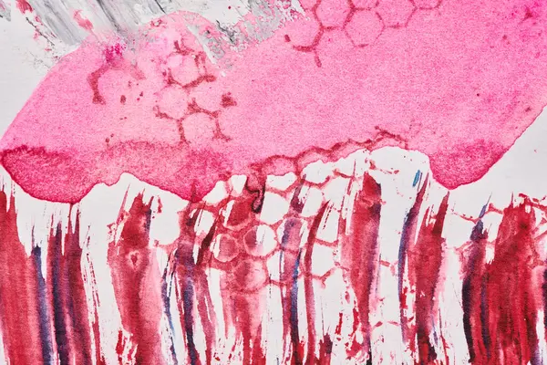 Абстрактный Розово Красный Фон Хаотические Мазки Кистью Пятна Краски Белой — стоковое фото