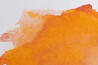 Soyut turuncu suluboya dokusu. Basılı davetiye kartı ve kartpostal için yaratıcı desen tasarımı. Resim posteri, renkli duvar kağıdı.