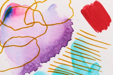 Soyut arkaplan, çok renkli parlak sanat kolajı. Parmak izi davetiyesi ve kartpostallar için desen tasarımı. Balmumu boya kalemleri posterleri, renkli duvar kağıtları, çocuk resimleri.