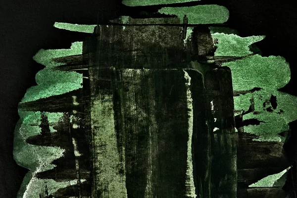Zwarte Groene Abstracte Achtergrond Kleurrijke Inkt Vlekken Vlekken Behang Print — Stockfoto