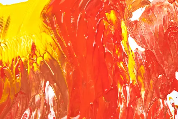 Kreatywne Kolorowe Tło Teksturowane Płynna Sztuka Streszczenie Pomarańczowa Tapeta Akrylowe — Zdjęcie stockowe