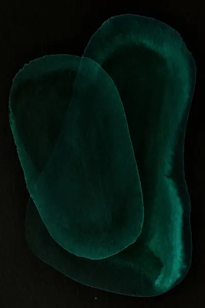 Fondo Abstracto Negro Verde Coloridas Manchas Tinta Manchas Papel Pintado — Foto de Stock