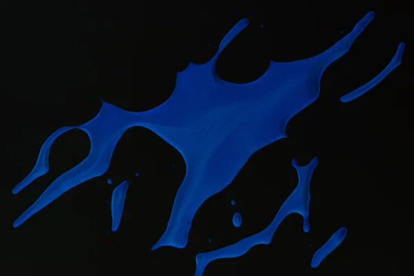 Fundo Abstrato Preto Azul Manchas Tinta Coloridas Manchas Impressão Papel — Fotografia de Stock