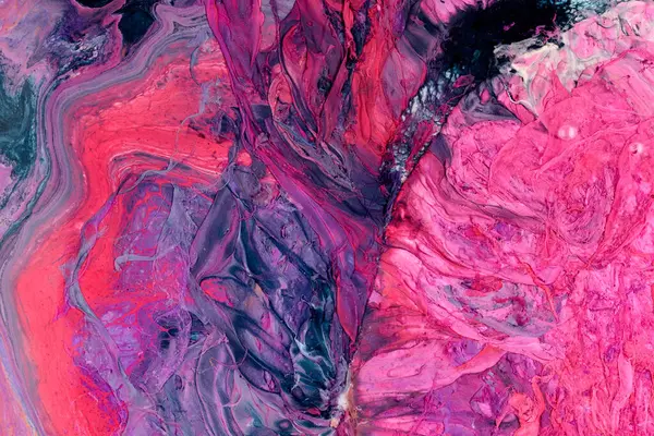 Creative colorful textured backdrop, fluid art. Abstract pink ocean, acrylic print background, motion pigment, paint explosio
