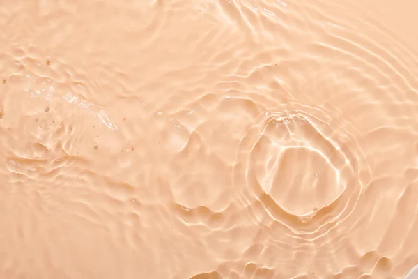Eau Beige Fond Abstrait Surface Ondes Ondulations Texture Hydratant Aqua — Photo