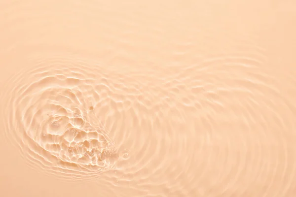 Water Beige Surface Abstract Background Waves Ripples Texture Cosmetic Aqua — Stock Photo, Image