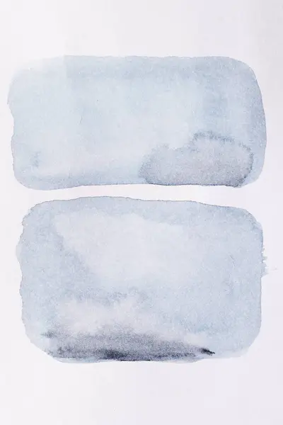 Abstrakter Hintergrund Aquarell Farbkleckse Und Flecken Auf Weißem Papier Blaue — Stockfoto