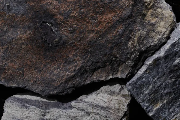 Textura Piedra Gris Fondo Abstracto Oscuro Piedra Mineral Natural Cerca —  Fotos de Stock