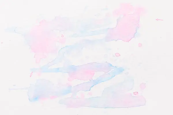Abstrakte Flüssige Kunst Hintergrund Rosa Blaue Aquarelle Mit Durchscheinenden Flecken — Stockfoto
