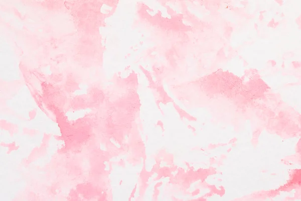 Fondo Abstracto Arte Líquido Acuarela Rosa Manchas Translúcidas Sobre Papel — Foto de Stock