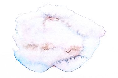 Soyut sıvı sanat arka planı. Pembe mavi suluboya beyaz papağanda yarı saydam lekeler