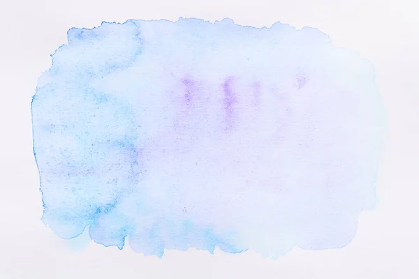 Abstrakter Hintergrund Aquarell Farbkleckse Und Flecken Auf Weißem Papier Blaue — Stockfoto