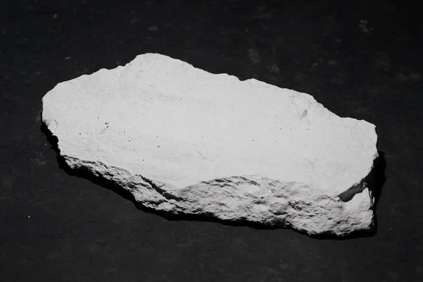Flat Stone Pedestal Black White Template Banner Background Minimalism Concept — Stock Photo, Image