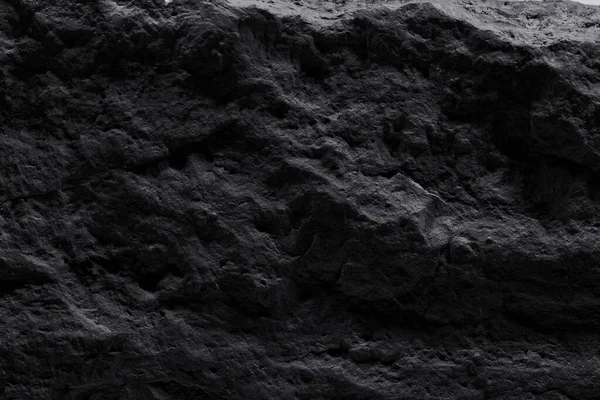 Siyah Taş Dokusu Koyu Soyut Arkaplan Doğal Mineral Kaya Detayları — Stok fotoğraf
