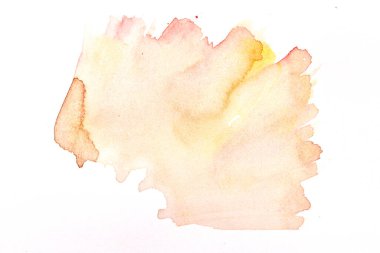 Çok renkli arkaplan, suluboya lekeler, beyaz kağıt üzerindeki çizgiler ve noktalar, sarı mürekkep, poster çizimi