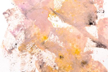 Soyut sanat geçmişi. Kağıt üzerinde çok renkli lekeler, çizgiler, noktalar ve fırça darbeleri, kartpostal veya giysi kalıpları