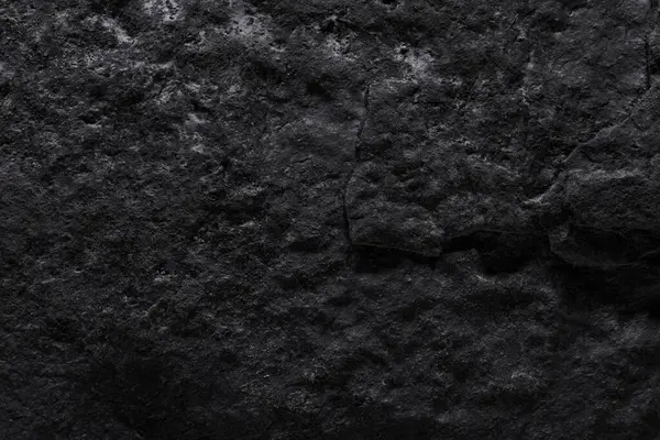 Czarny Kamień Tekstury Ciemne Abstrakcyjne Tło Naturalna Skała Mineralna Bliska — Zdjęcie stockowe