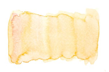 Soyut sıvı sanat arka planı. Kahverengi suluboya beyaz kağıt üzerinde şeffaf lekeler