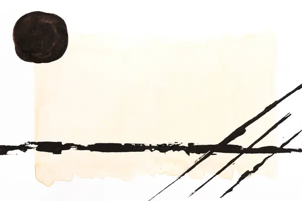 Abstrakcyjne Tło Sztuki Wielokolorowe Plamy Linie Kropki Pociągnięcia Pędzla Papierze — Zdjęcie stockowe