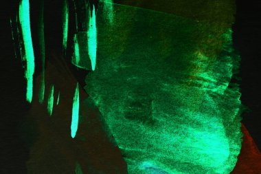 Soyut yeşil arka plan. Kartlar, giysiler, afişler, koyu zıt renkteki duvar kağıtları için desen