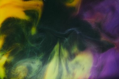 Soyut renkli arkaplan. Değişken renkli boya akışı, sıvı sıvı sanat