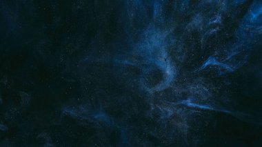 Soyut arkaplan. Koyu mavi kozmik gökyüzü, dış uzay