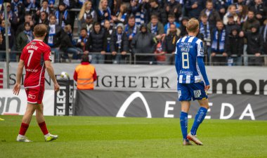 1 Mayıs 2023: İsveç futbol ligi IFK Gothenburg ile IFK Norrkoping arasındaki maç 2023 sezonu. Son sonuç 1-1. 