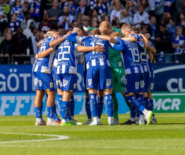 16 Eylül 2023: İsveç 'te Brommapojkarna ile oynanan maçtan önce IFK Gothenburg' daki oyuncular 23.. 