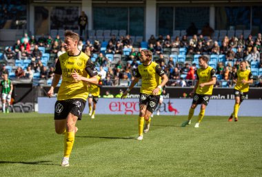 21 Nisan 2024: GAIS ve Mjallby AIF arasındaki maç anı. Son sonuç 2-1. 
