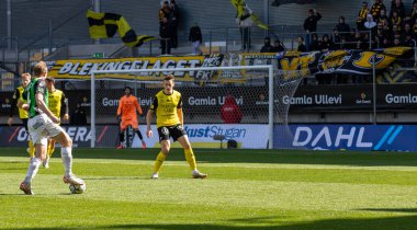 21 Nisan 2024: GAIS ve Mjallby AIF arasındaki maç anı. Son sonuç 2-1. 