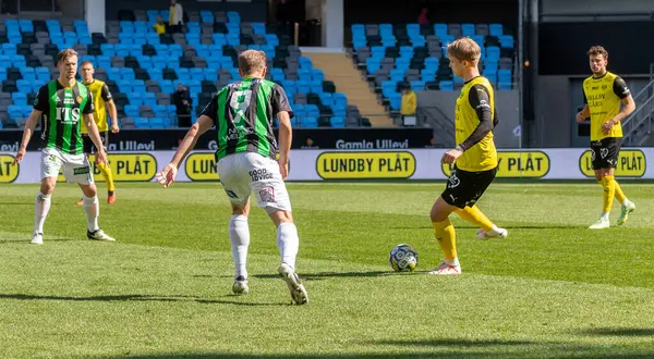 21 Nisan 2024: GAIS ve Mjallby AIF arasındaki maç anı. Son sonuç 2-1. 