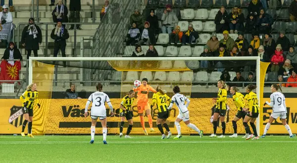 23 Kasım 2023: UEFA Kadınlar Şampiyonlar Ligi, Göteborg, Hisingen. BK Hacken ve Real Madrid arasında maç yaptığım an..