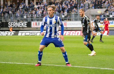 October 7th, 2023: Player Lucas Kahed during moment in match between IFK Gothenburg and IK Sirius. Final result: 0-1.  clipart