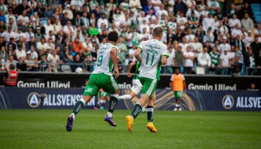 July 7th, 2024: Moment in match between GAIS and Hammarby in Swedish football league. Final result: 0-0. clipart