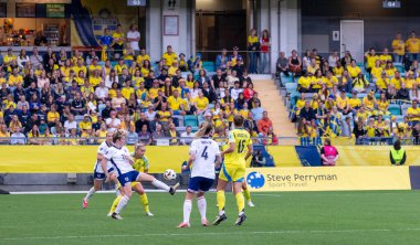 16 Temmuz 2024: İsveç ile İngiltere arasında oynanan UEFA Kadınlar EURO 2025 eleme maçı. Son sonuç: 0-0. 