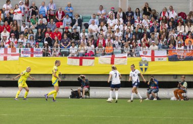 16 Temmuz 2024: İsveç ile İngiltere arasında oynanan UEFA Kadınlar EURO 2025 eleme maçı. Son sonuç: 0-0. 