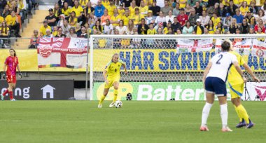 16 Temmuz 2024: İsveç ile İngiltere arasında oynanan UEFA Kadınlar EURO 2025 eleme maçı. Son sonuç: 0-0. 